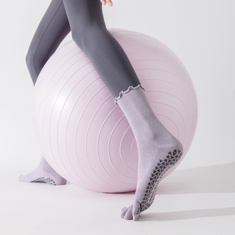 ถุงเท้าโยคะแบบมีปุ่มกันลื่น สำ - Pilate Yoga Workout บทวิจารณ์และราคา
