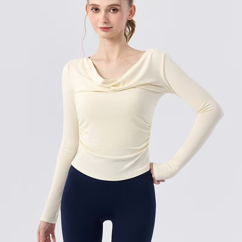 เสื้อโยคะแขนยาวใหม่สำหรับฤดูใบ - Pilates Yoga One บทวิจารณ์และราคา